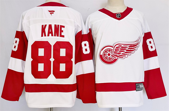 Detroit Red Wings #88 Patrick Kane White 2024-25 Stitched Jersey - Zenithce