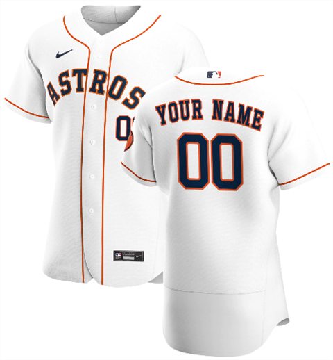 Houston Astros Customized Authentic Stitched MLB Jersey - Zenithce