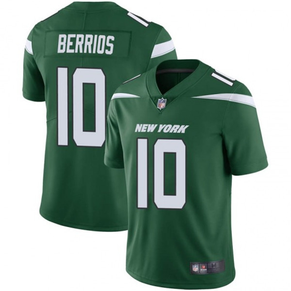 New York Jets #10 Braxton Berrios Green Vapor Untouchable Limited Stitched Jersey - Zenithce