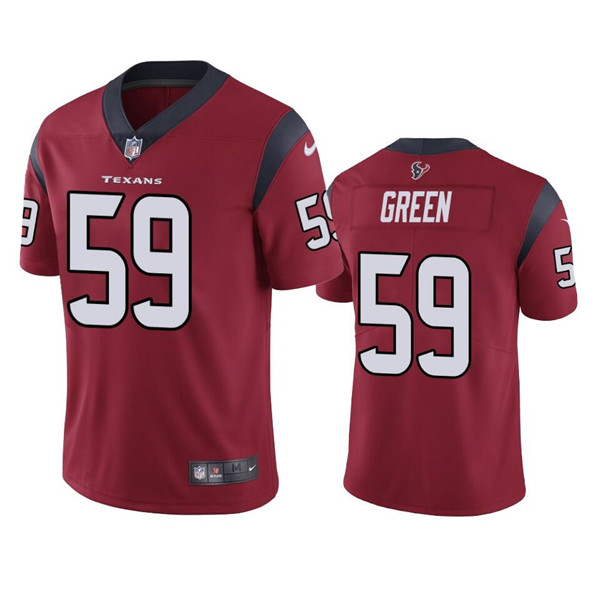 Houston Texans #59 Kenyon Green Red Vapor Untouchable Limited Stitched Jersey - Zenithce
