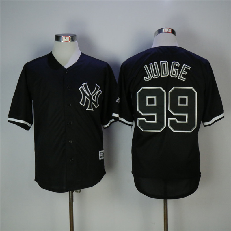 New York Yankees #99 Aaron Judge Black Cool Base Stitched Jersey - Zenithce