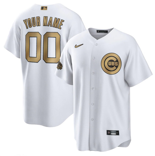 Chicago Cubs Custom White 2022 All-Star Cool Base Stitched Jersey - Zenithce