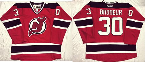 Devils #30 Martin Brodeur Stitched Red Jersey - Zenithce