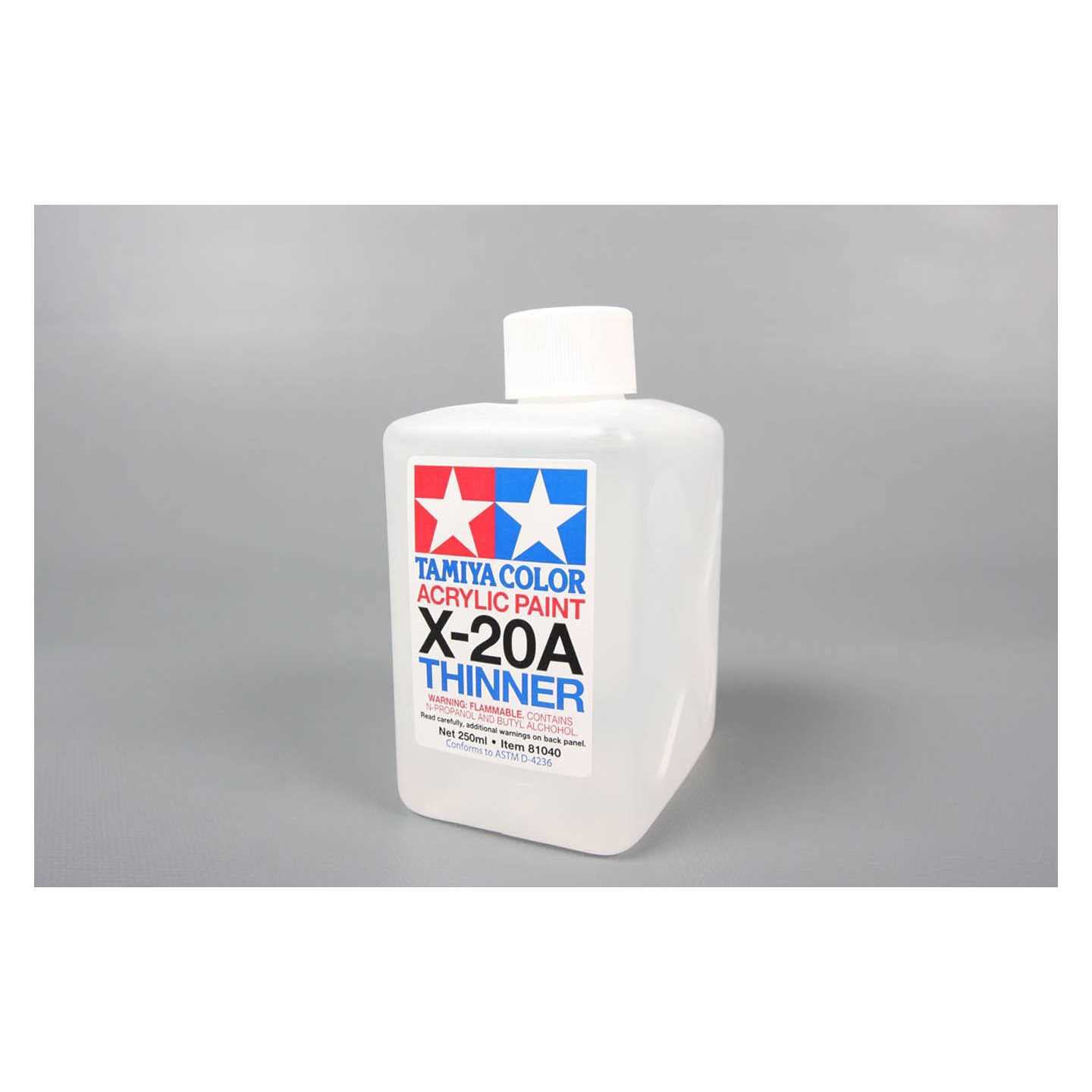 Tamiya Acrylic/Poly Thinner X-20A 250ml - Zenithce