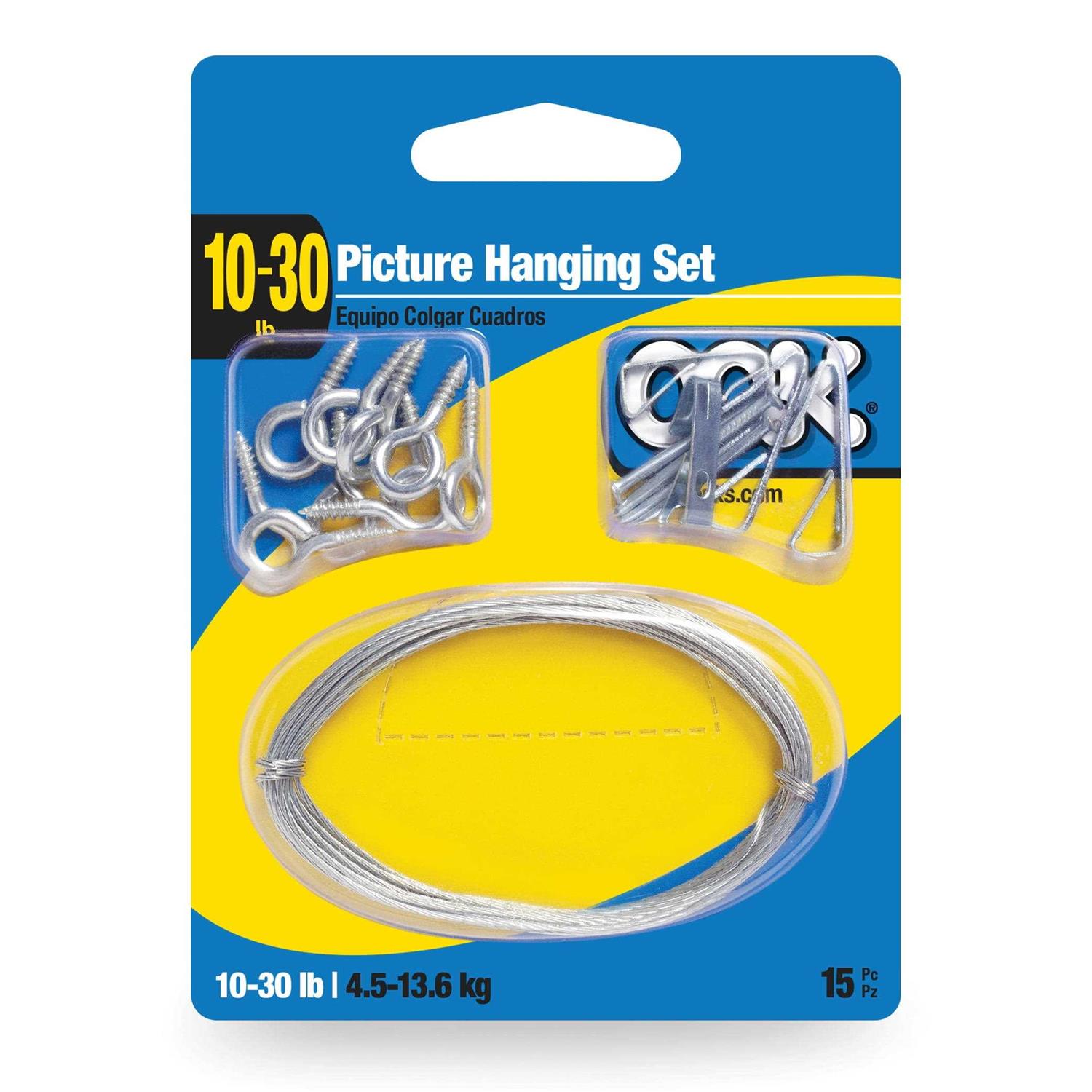Ook Zinc Ring Hanger and Frame Back Kit - Zenithce