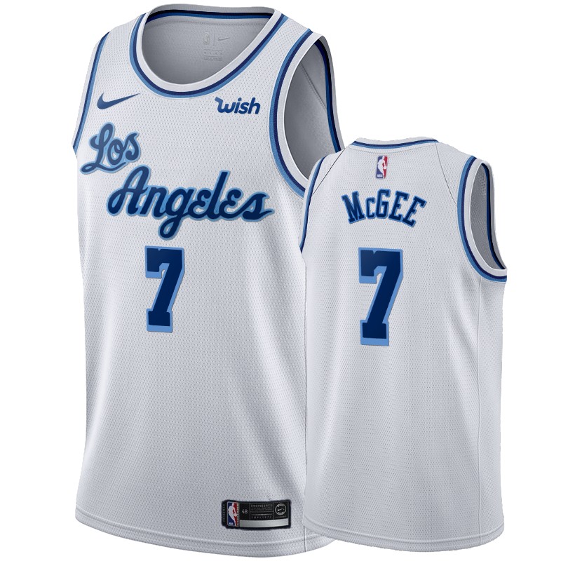 Lakers #7 Javale Mcgee White 2019-20 Hardwood Classic Edition Stitched Jersey - Zenithce