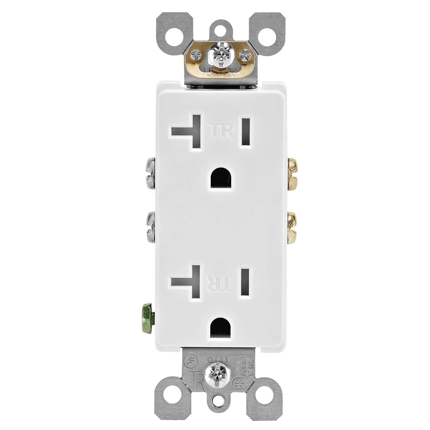Leviton T5636-W 60W USB Dual Type-C/C Power Delivery In-Wall Charger with 15A Tamper-Resistant Outlet - Zenithce