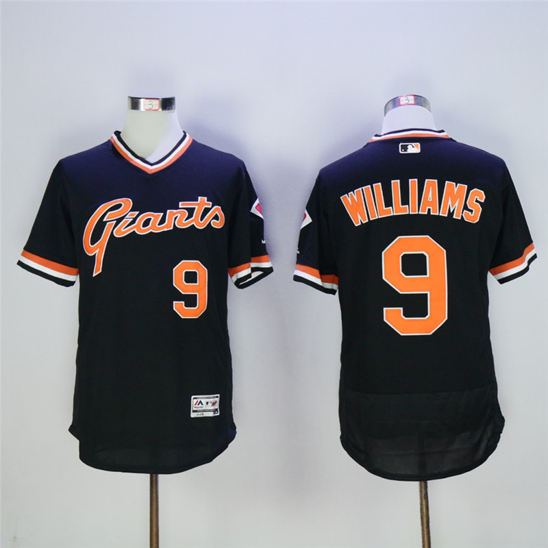 San Franciscoc Giants #9 Matt Williams Black Throwback Flexbase Stitched Jersey - Zenithce