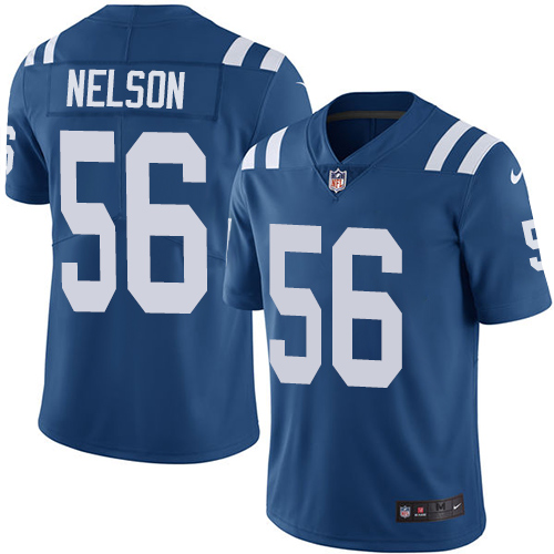 Colts #56 Quenton Nelson Royal Blue Vapor Untouchable Limited Stitched Jersey - Zenithce