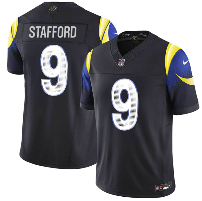 Los Angeles Rams #9 Matthew Stafford Black 2025 F.U.S.E. “Rivalries” Vapor Limited Football Stitched Jersey - Zenithce