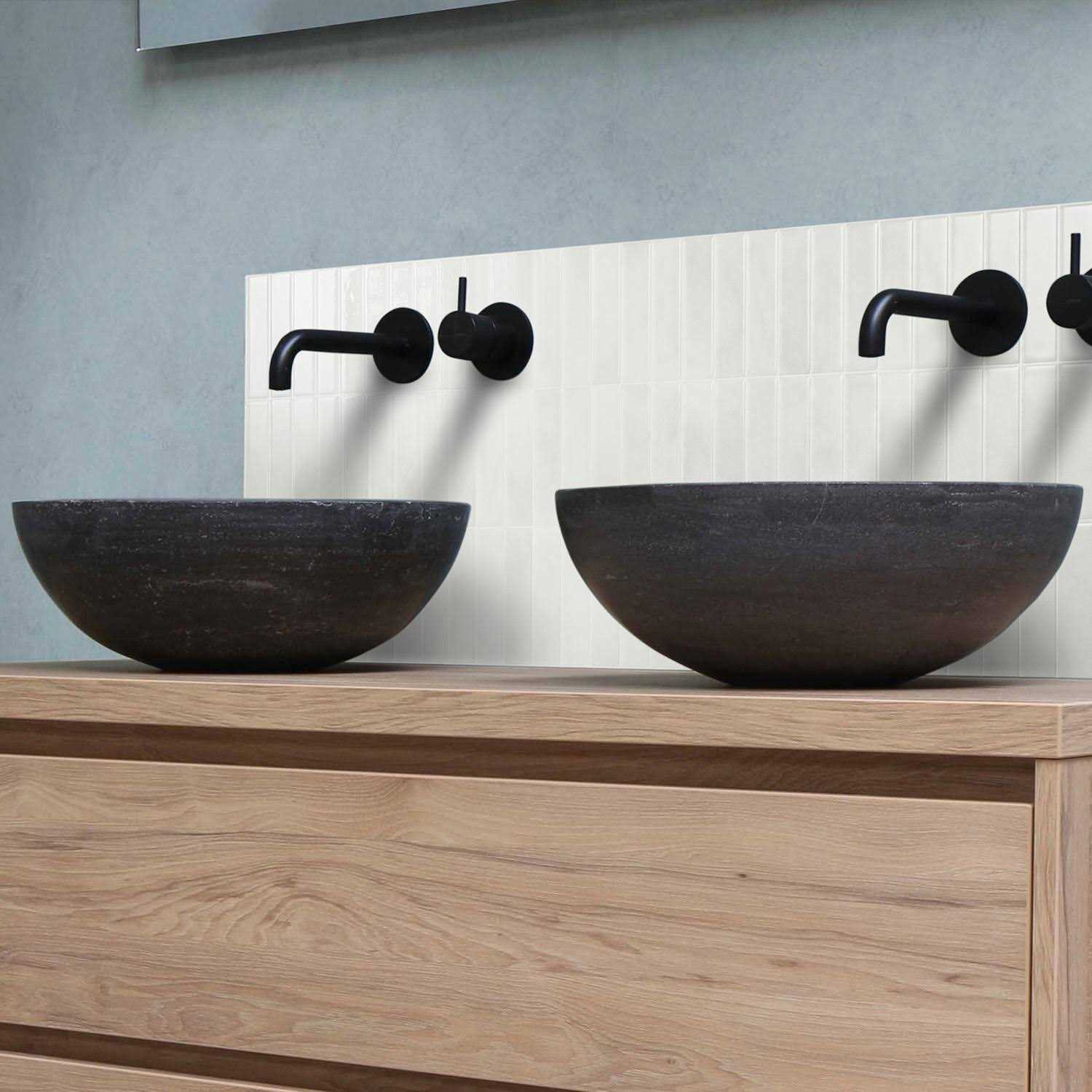 Smart Tiles Metro Fiona Green 8-in x 12-in Glossy Resin Brick Subway Peel and Stick Wall Tile - Zenithce