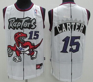 Toronto Raptors #15 Vince Carter Hardwood Classic White Swingman Jersey - Zenithce
