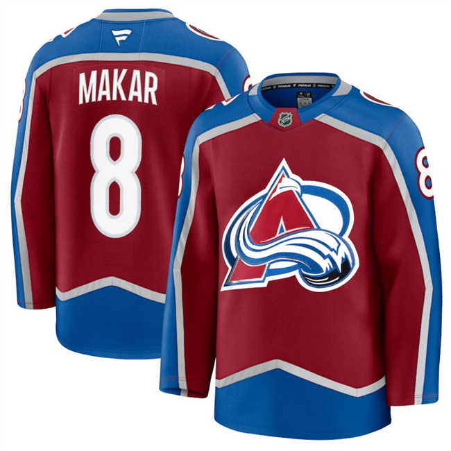Colorado Avalanche #8 Cale Makar Burgundy 2024-25 Home Stitched Jersey - Zenithce