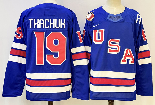 USA #19 Matthew Tkachuk Royal 2025-2026 Stitched Jersey - Zenithce