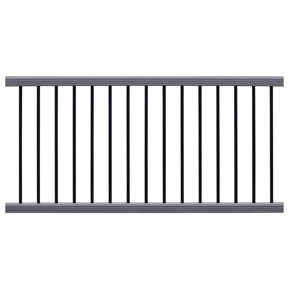 NewTechWood Ultrashield Hemispheres 36 in. x 3 in. x 6 ft Composite Railing Kit - Zenithce