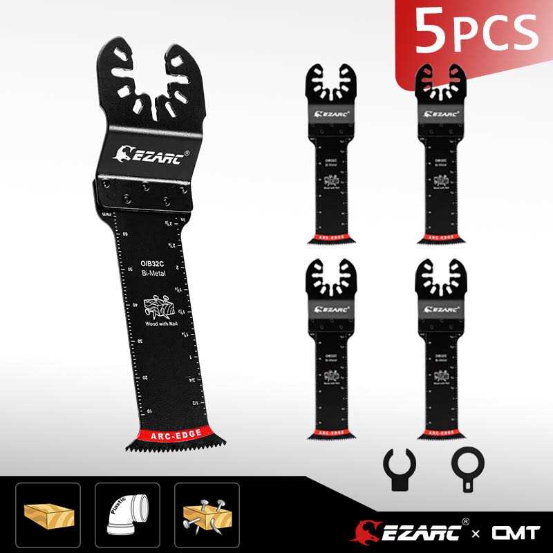 EZARC Titanium Oscillating Multitool Blade for Wood, Metal and Hard Material - Zenithce
