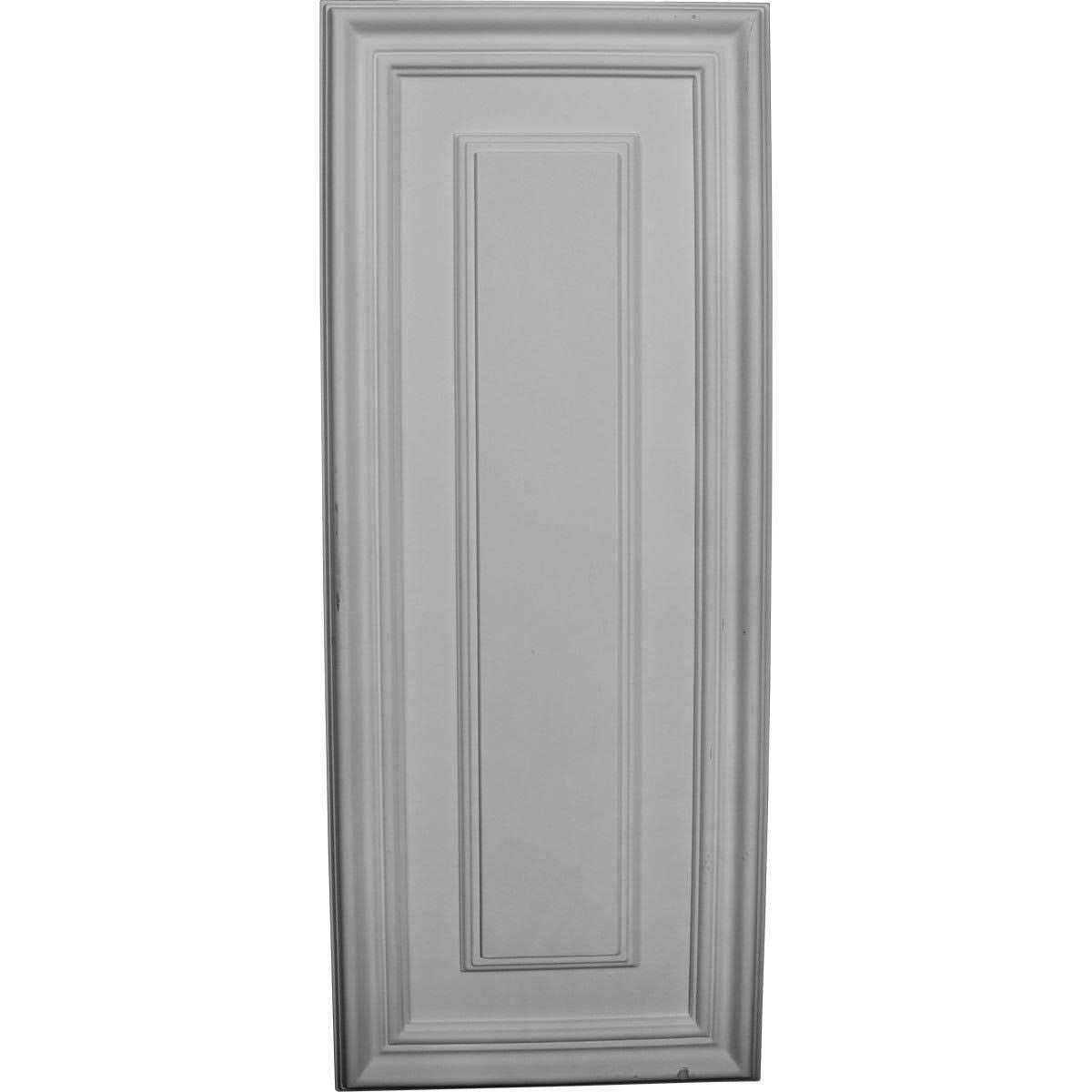 Ekena Millwork PILP06X048FP02-2 6W x 48H x 2P Flat Panel PVC Pilaster w/Decorative Capital & Base - Zenithce