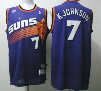Phoenix Suns #7 Kevin Johnson Purple Swingman Throwback Jersey - Zenithce