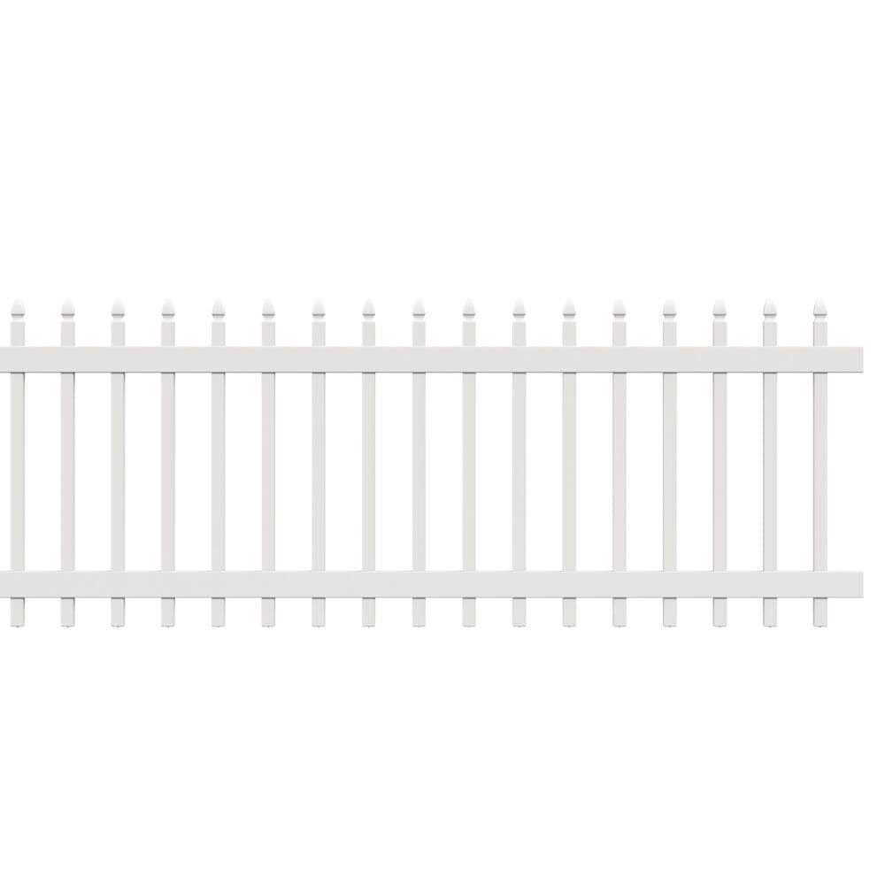 Freedom New Haven H x 4-ft W Black Aluminum Spaced Picket Flat-top Decorative Fence Gate - Zenithce