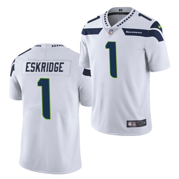 Seattle Seahawks #1 D'Wayne Eskridge White Vapor Untouchable Limited Stitched Jersey - Zenithce