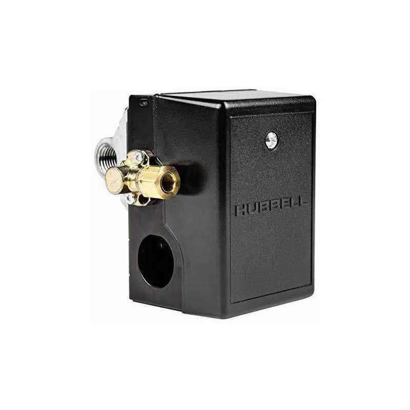 Pressure switch for air compressor made by Furnas / Hubbell 69JF7LY 95-125 port - Zenithce