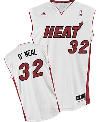Miami Heat Blank #32 Shaquille O'neal White Swingman Jersey - Zenithce