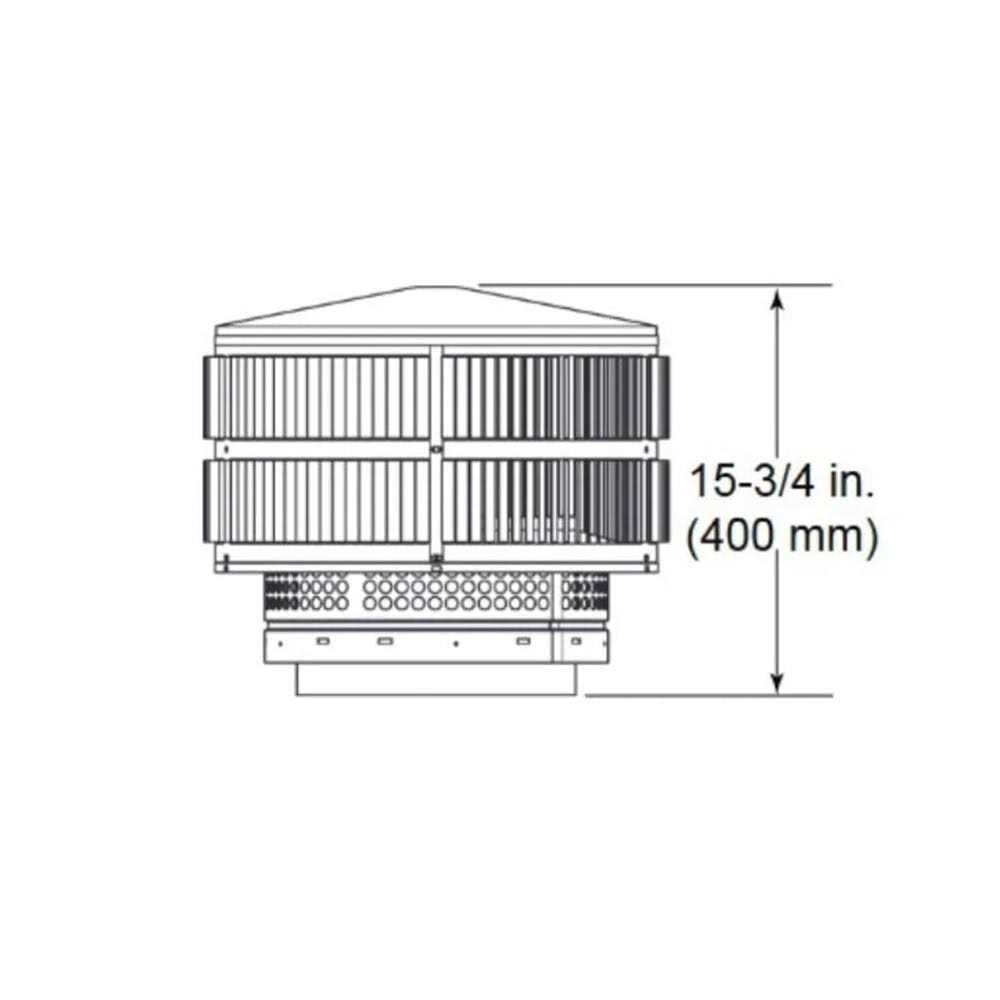 Majestic SL348 4 ft. Chimney Vent Pipe Section - Zenithce