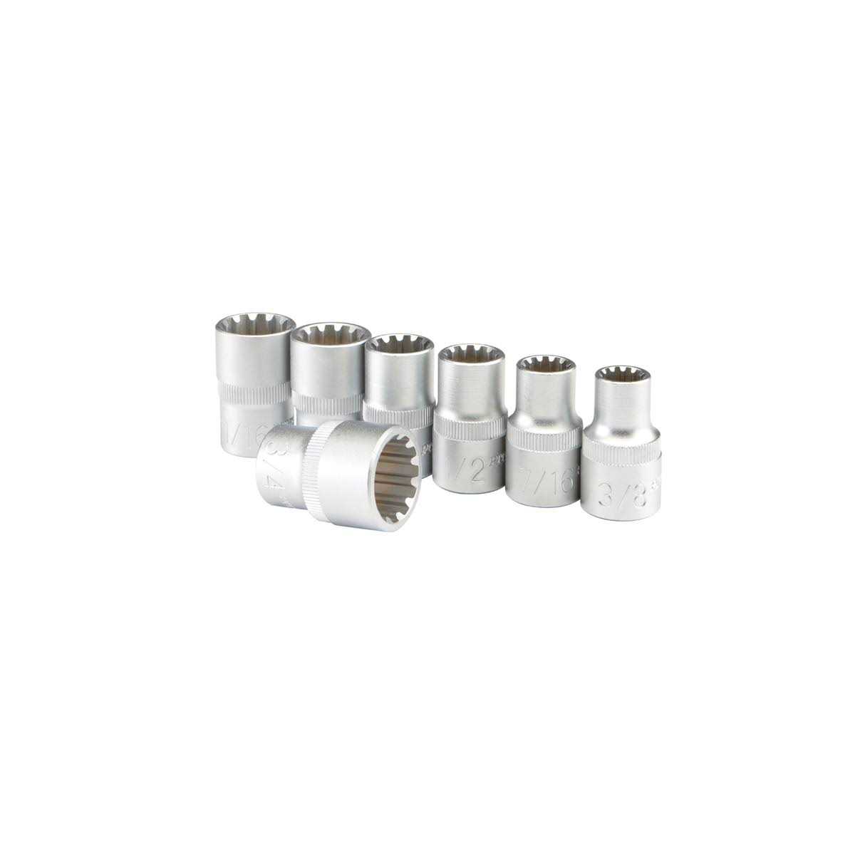 Pittsburgh Pro 1/2 in. Drive SAE Impact Hex Socket Set - Zenithce