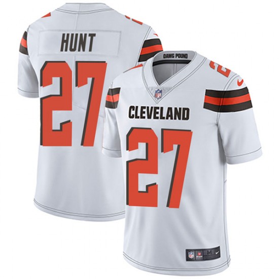 Cleveland Browns #27 Kareem Hunt White Vapor Untouchable Limited Stitched Jersey - Zenithce