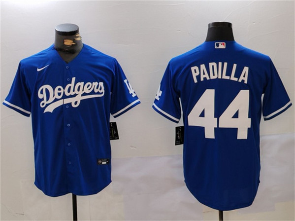 Los Angeles Dodgers #44 Vicente Padilla Blue Cool Base Stitched Jersey - Zenithce