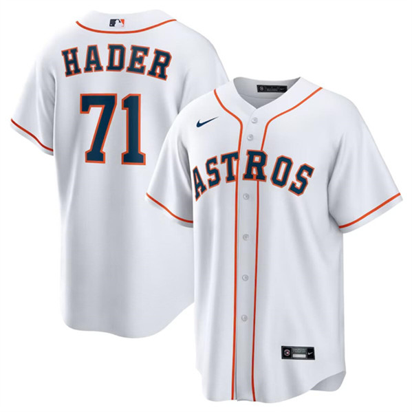 Houston Astros #71 Josh Hader White Cool Base Stitched Jersey - Zenithce