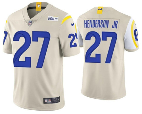 Los Angeles Rams #27 Darrell Henderson Jr. Cream Vapor Untouchable Stitched Football Jersey - Zenithce