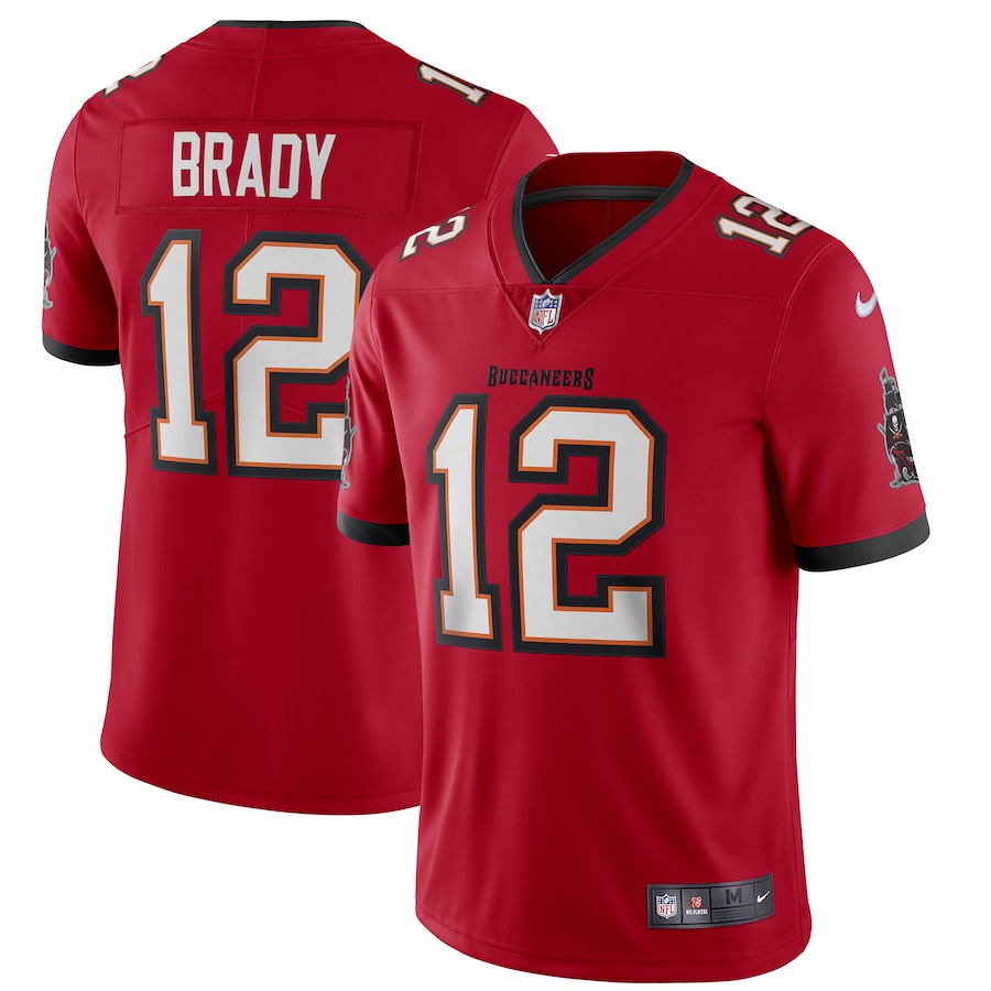Tampa Bay Buccaneers #12 Tom Brady 2020 Red Vapor Untouchable Limited Stitched Jersey - Zenithce