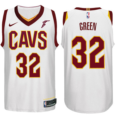 Cleveland Cavaliers #32 Jeff Green Jersey 2017-18 New Season White Jersey - Zenithce
