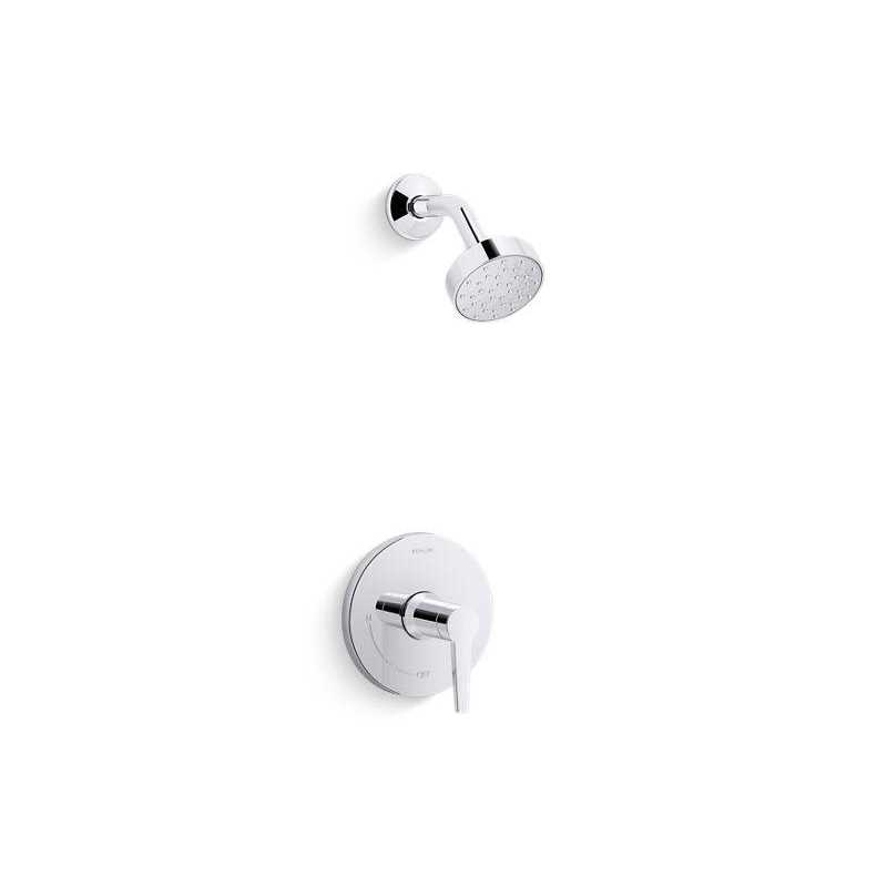 Kohler K-TS97077-4G Pitch Rite-Temp Shower Trim with 1.75 gpm showerhead - Zenithce