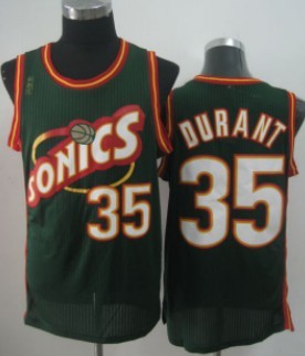 Seattle Supersonics #35 Kevin Durant 1995-96 Green Swingman Jersey - Zenithce