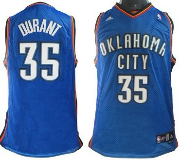 Oklahoma City Thunder #35 Kevin Durant Blue Swingman Jersey - Zenithce