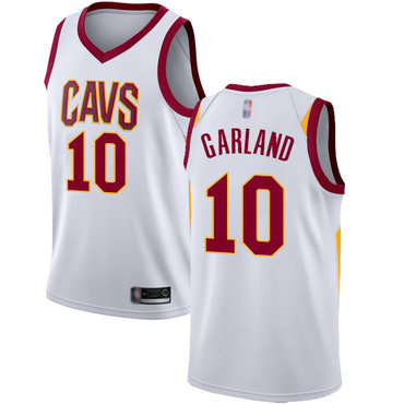 Cavaliers #10 Darius Garland White Swingman Association Edition Jersey - Zenithce