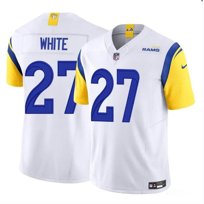 Los Angeles Rams #27 Tre'Davious White White 2024 F.U.S.E. Vapor Untouchable Stitched Jersey - Zenithce