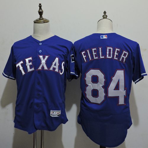 Rangers #84 Prince Fielder Blue Flexbase Authentic Collection Stitched Jersey - Zenithce