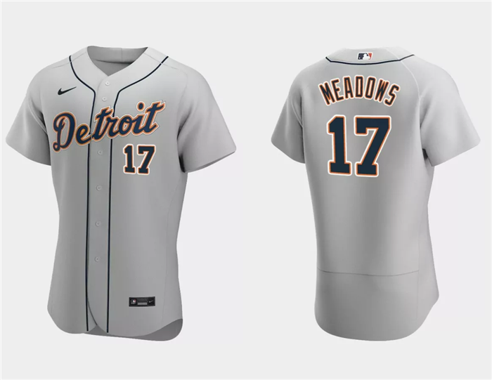 Detroit Tigers #17 Austin Meadows Gray Flex Base Stitched Jersey - Zenithce