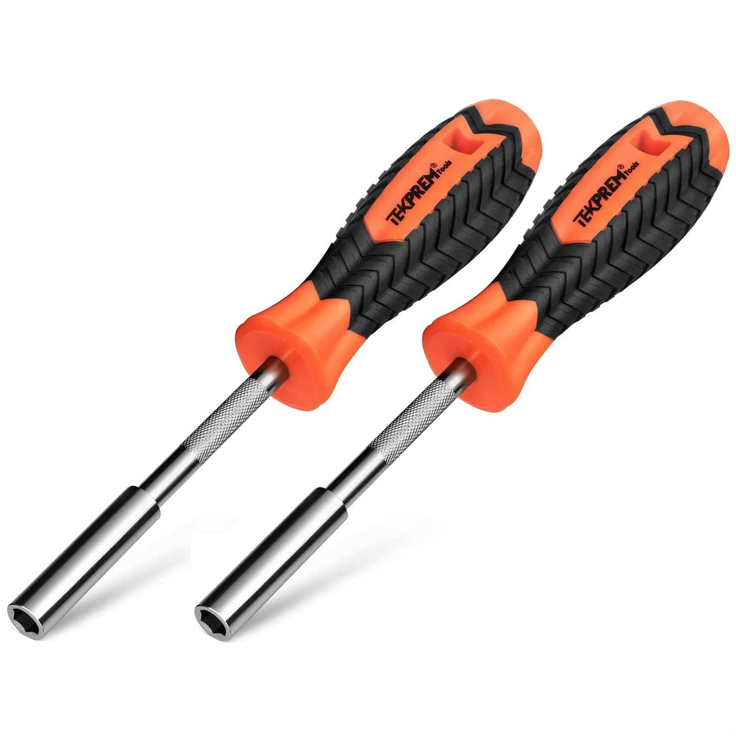 TEKPREM 1/4 Inch Magnetic Bit Driver, Screwdriver Handle for Holding Bits Strong Magnet Tip - Zenithce