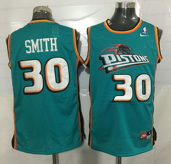 Detroit Pistons #30 Joe Smith Teal Green Soul Swingman Jersey - Zenithce
