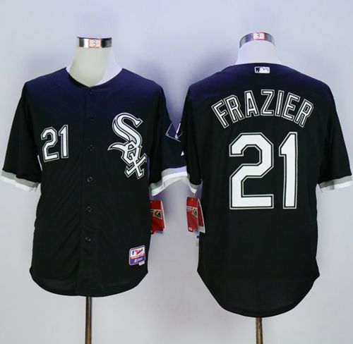White Sox #21 Todd Frazier Black Cool Base Stitched Jersey - Zenithce