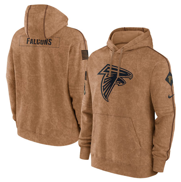 Atlanta Falcons 2023 Brown Salute To Service Pullover Hoodie - Zenithce