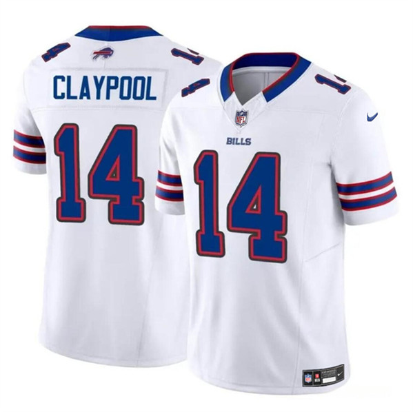 Buffalo Bills #14 Chase Claypool White 2024 F.U.S.E. Vapor Untouchable Limited Stitched Jersey - Zenithce
