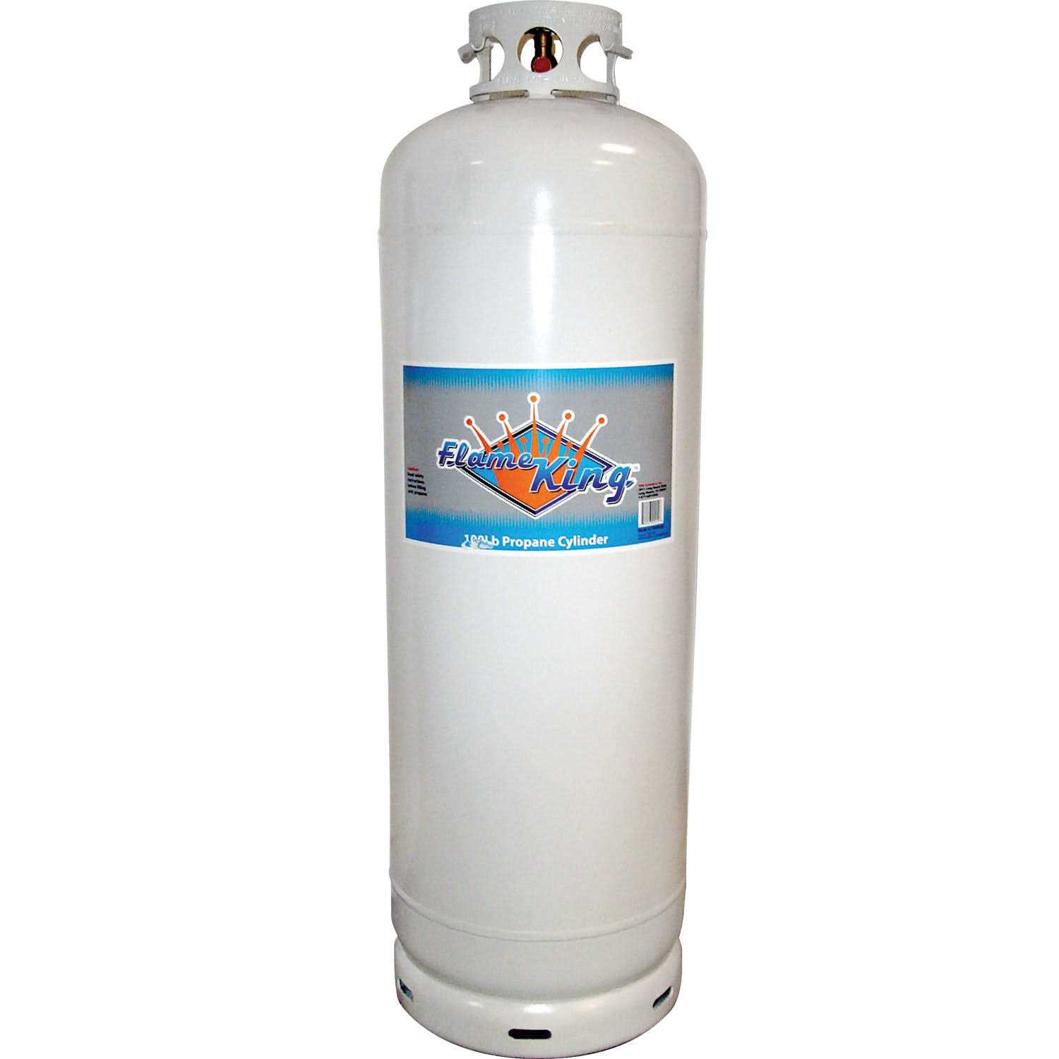 Flame King 100 LB Multi Propane Tank with High Capacity Filler Valve - Zenithce