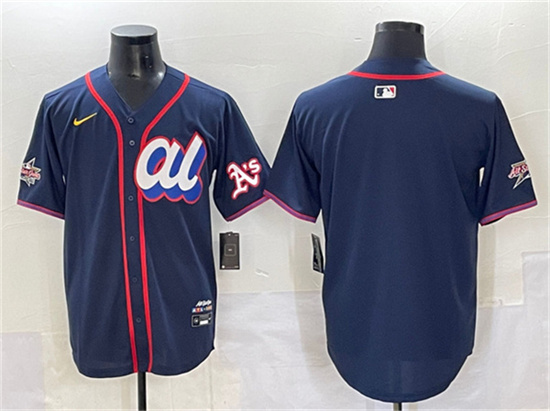 American League Oakland Athletics Blank Navy 2025 All-Star Edition Limited Stitched Jersey - Zenithce