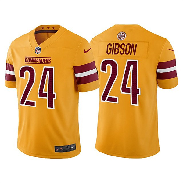Washington Commanders #24 Antonio Gibson Gold Vapor Untouchable Stitched Football Jersey - Zenithce