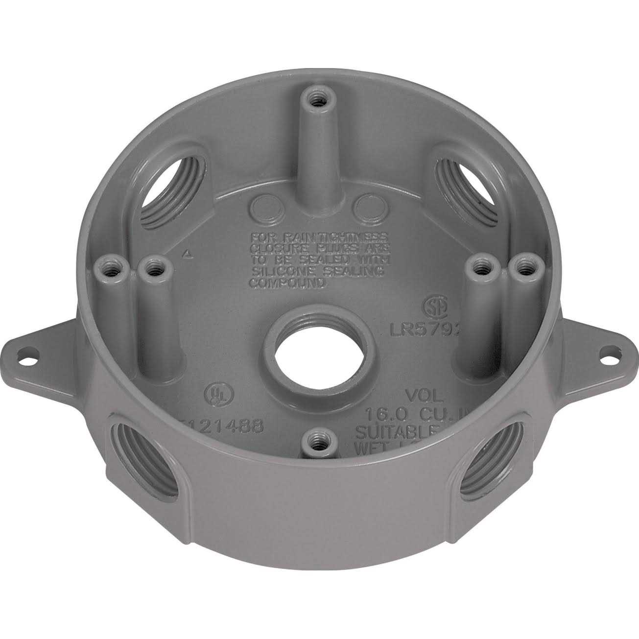 Sigma Electric 14321 2 Gang Outlet Cover Gray - Zenithce